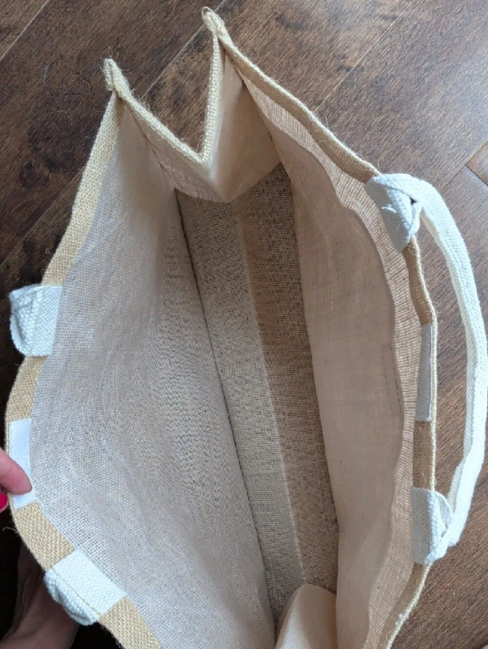 Fundamental Coast Neutral Canvas & Jute Tote Bag